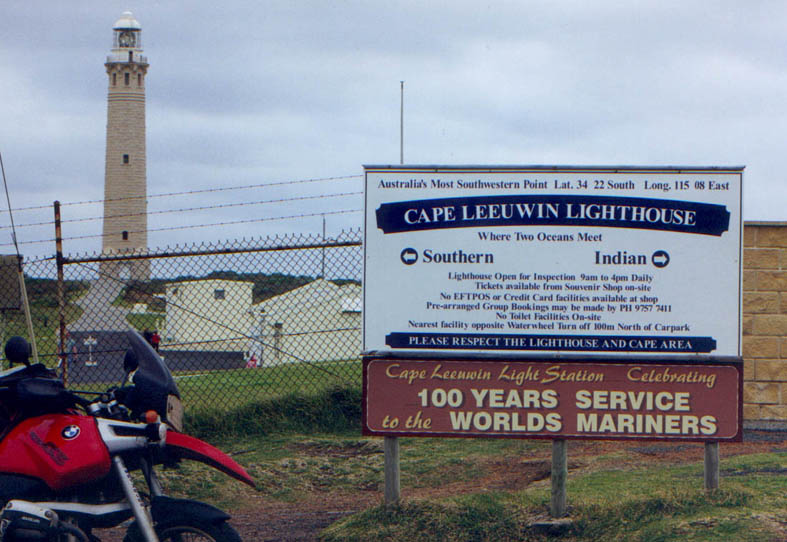 Cape Leeuwin - Southern & Indian Oceans meet.