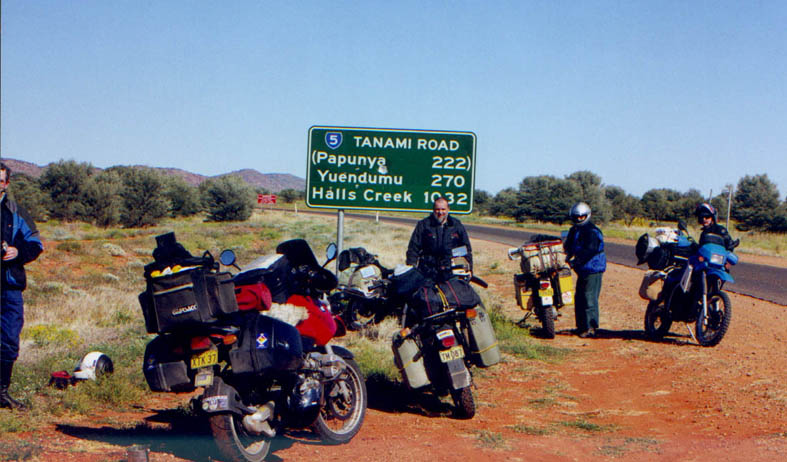Start of the Tanami road