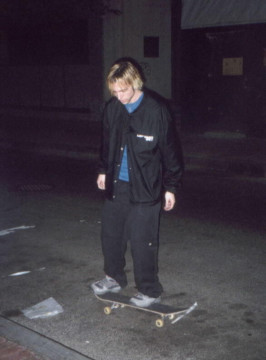 Billy skateboarding
