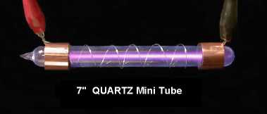 Quartz mini plasma tube-energized