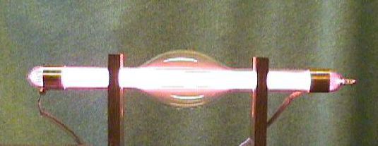 Typical plasma tube setup