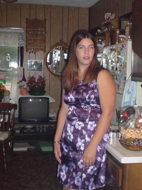 This picture was taken at my grandmas house before graduation