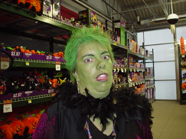 Julie looks like she ate some thing bad.