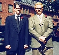 Me and Ben Brown, going for the contract killer look