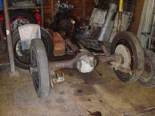 Front and rear axles