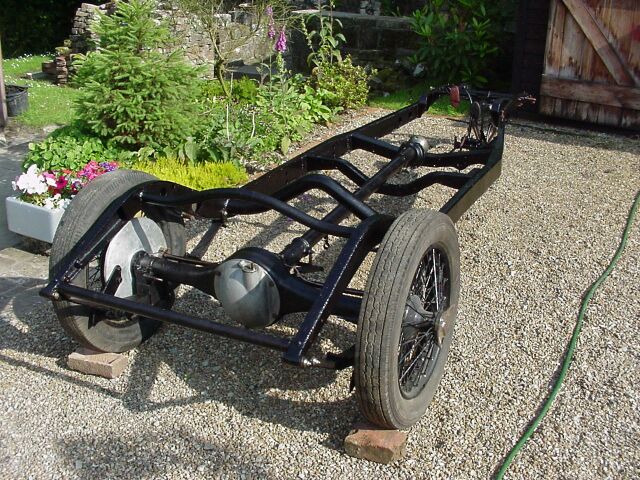 Chassis and back axle assembled
