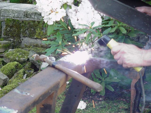 Welding in steel plates