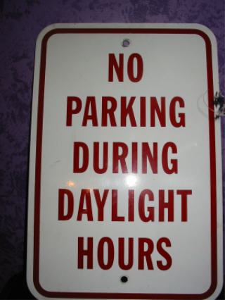 or else you will get a ticket!