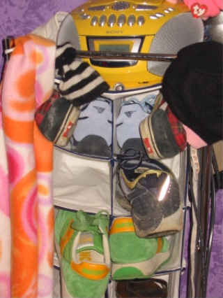 green shoes...and a yellow cd player!