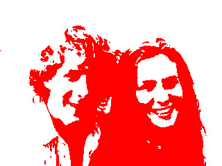 red and white