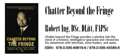 Read Chatter Beyond The Fringe, a new book of forensic cases by Dr. Robert Ing, available in bookstores NOW