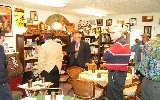 Guests look over Bill's collection