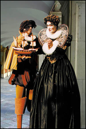 Queen Liz and Francis Drake