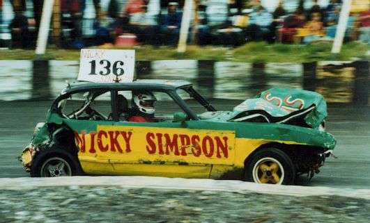 Nicky at the Warton Team Meeting in his well used Capri