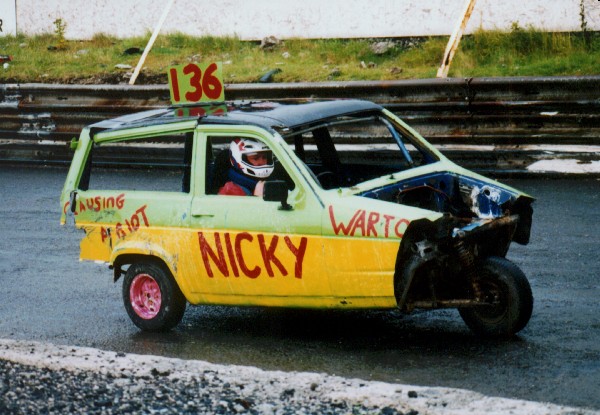 Nicky at Warton three wheelers