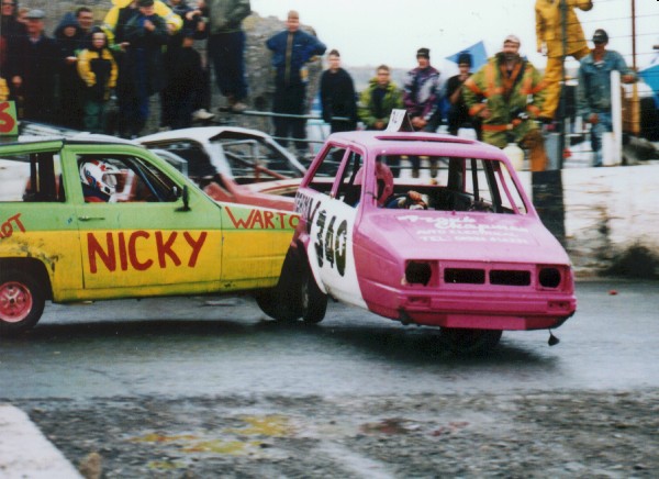 Nicky having a go at a TVR
