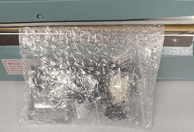 Packed in bubble bag