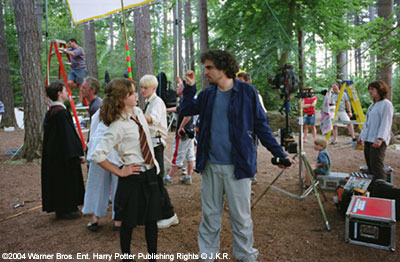 Emma Watson and Alfonso Cauron (Director of PoA)