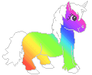 Rainbow Unicorn. Click to enter The Creative Teens Website.
