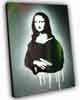 mona lisa spraypaint and acrylic