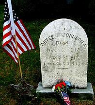 LT Dutee Johnson's Grave in Cranston
