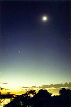 Foto do c�u ao amanhecer