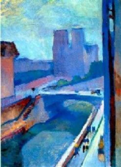Imagem do quadro Cidade Azul, de Henri Matisse