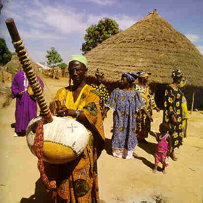 Kora player Sirifo Kuyateh of Gabu; Guinea-Bissau (Daniel Lain�)
