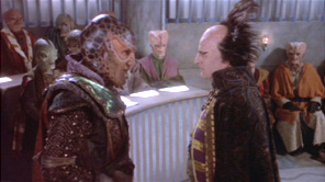 G'Kar (left) of the Narn Regime and Londo Mollari of the Centauri Republic
