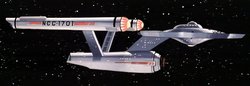 The USS Enterprise NCC-1701 in animated form