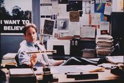 Fox Mulder in his basement office, now on display at the Hollywood Entertainment Museum