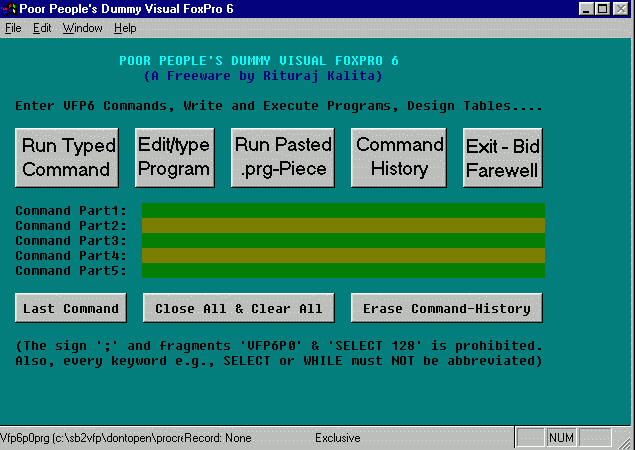 VFP6Poor