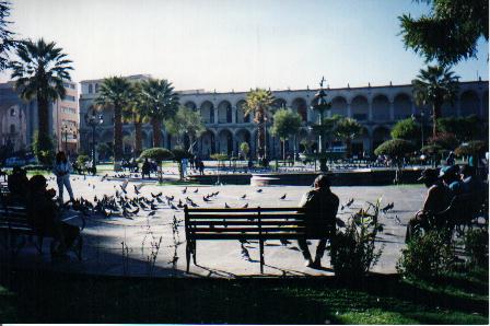 Vista de la Plaza de Armas