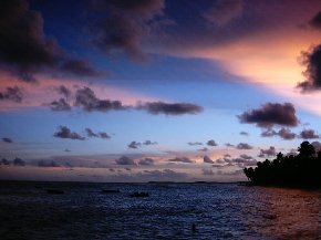 A Banda's last evening, on Praia do Forte, BA - Behind every lovely sunset lurks a delicious caipirinha!! Photo: Palle Nielsen