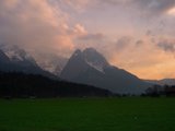 the Alps, 2 blocks from our hotel