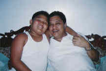 my dad and brother val