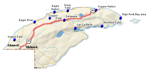 map of Keweenaw Co.