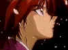 Kenshin with sakura petals