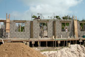 New church in San Pedro during construction