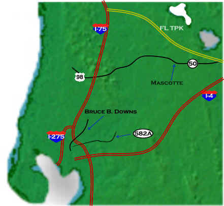 West coast map (not to scale)
