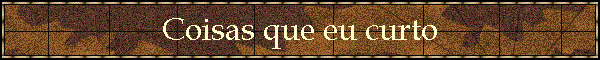 Coisas que eu curto