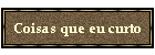 Coisas que eu curto