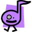 Cute little eighth note