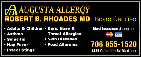 Augusta Allergy Ad