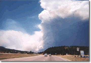 Hayman Fire from HWY 24