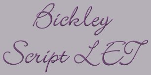 Bickley Script LET