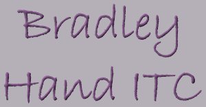 Bradley Hand ITC
