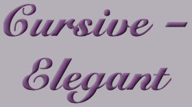 Cursive-Elegant