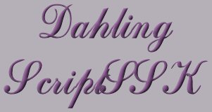 Dahling Script SSK
