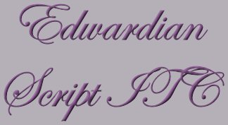 Edwardian Script ITC